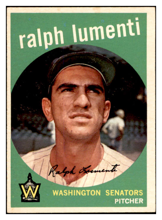 1959 Topps Baseball #316 Ralph Lumenti Senators EX-MT 536209