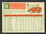 1959 Topps Baseball #318 Rocky Bridges Tigers EX-MT 536210
