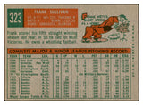 1959 Topps Baseball #323 Frank Sullivan Red Sox EX-MT 536211