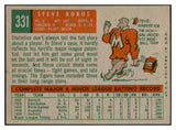 1959 Topps Baseball #331 Steve Boros Tigers EX-MT 536215