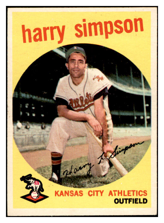 1959 Topps Baseball #333 Harry Simpson A's EX-MT 536217