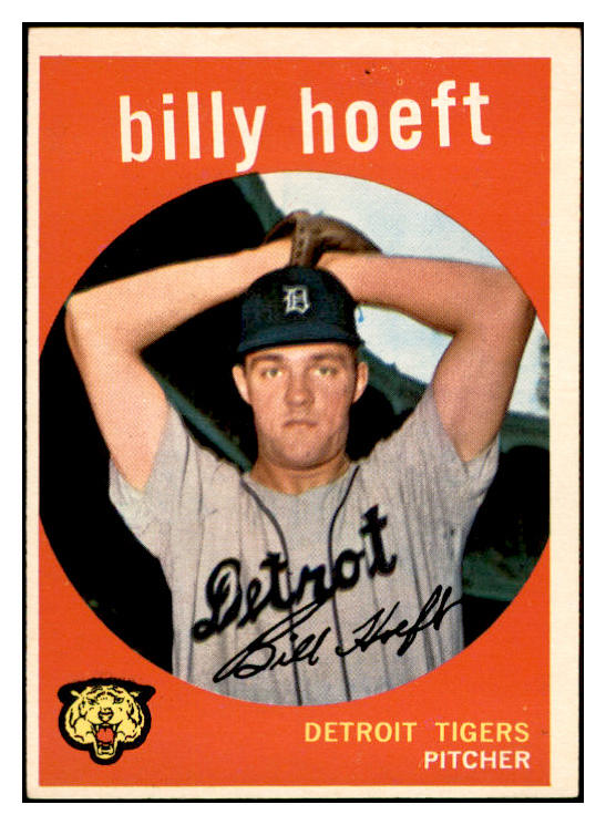 1959 Topps Baseball #343 Billy Hoeft Tigers EX-MT 536221