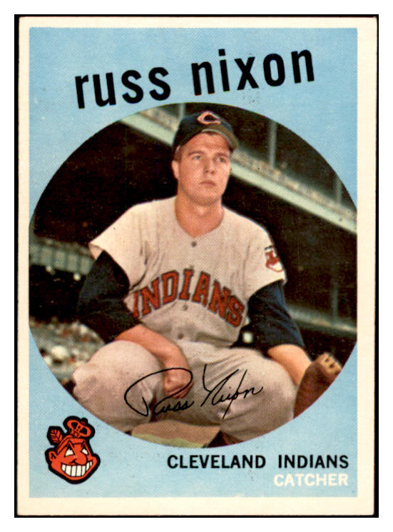 1959 Topps Baseball #344 Russ Nixon Indians EX-MT 536222