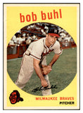 1959 Topps Baseball #347 Bob Buhl Braves EX-MT 536224