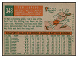 1959 Topps Baseball #348 Ted Lepcio Red Sox EX-MT 536225