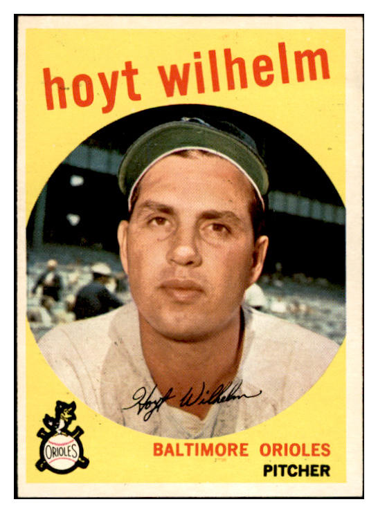 1959 Topps Baseball #349 Hoyt Wilhelm Orioles EX-MT 536226