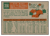 1959 Topps Baseball #356 Bob Mabe Reds EX-MT 536227