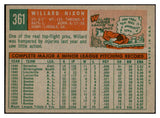 1959 Topps Baseball #361 Willard Nixon Red Sox EX-MT 536228