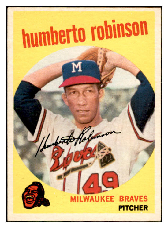 1959 Topps Baseball #366 Humberto Robinson Braves EX-MT 536230