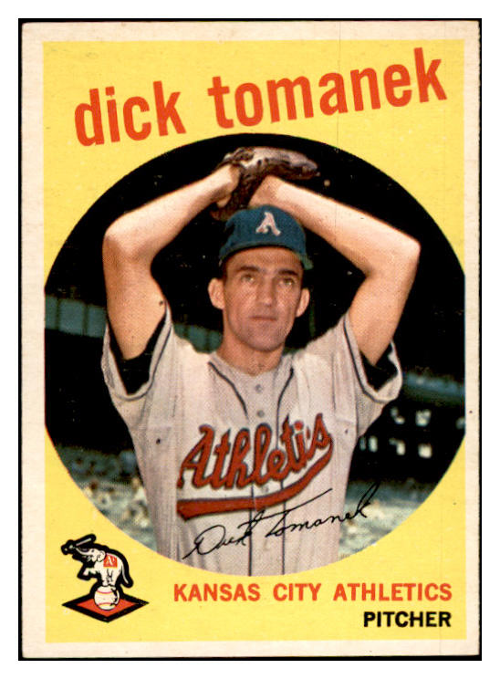 1959 Topps Baseball #369 Dick Tomanek A's EX-MT 536233