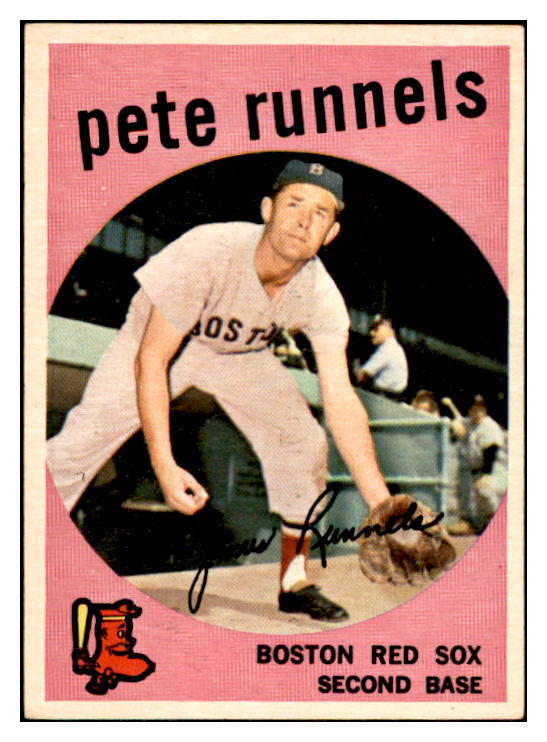 1959 Topps Baseball #370 Pete Runnels Red Sox EX-MT 536234