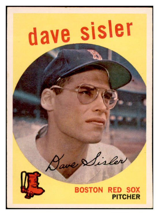 1959 Topps Baseball #384 Dave Sisler Red Sox EX-MT 536239
