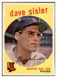 1959 Topps Baseball #384 Dave Sisler Red Sox EX-MT 536239