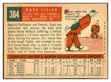 1959 Topps Baseball #384 Dave Sisler Red Sox EX-MT 536239