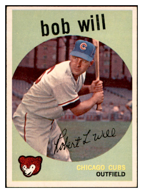 1959 Topps Baseball #388 Bob Will Cubs EX-MT 536241