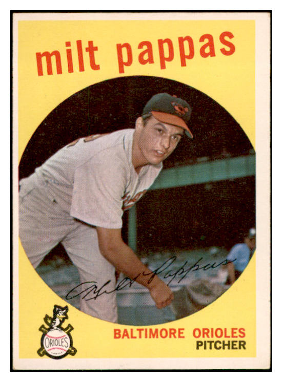 1959 Topps Baseball #391 Milt Pappas Orioles EX-MT 536242