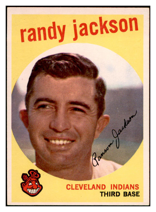 1959 Topps Baseball #394 Randy Jackson Indians EX-MT 536243