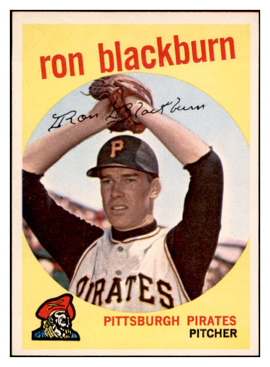 1959 Topps Baseball #401 Ron Blackburn Pirates EX-MT 536247