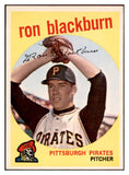 1959 Topps Baseball #401 Ron Blackburn Pirates EX-MT 536247
