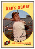 1959 Topps Baseball #404 Hank Sauer Giants EX-MT 536248