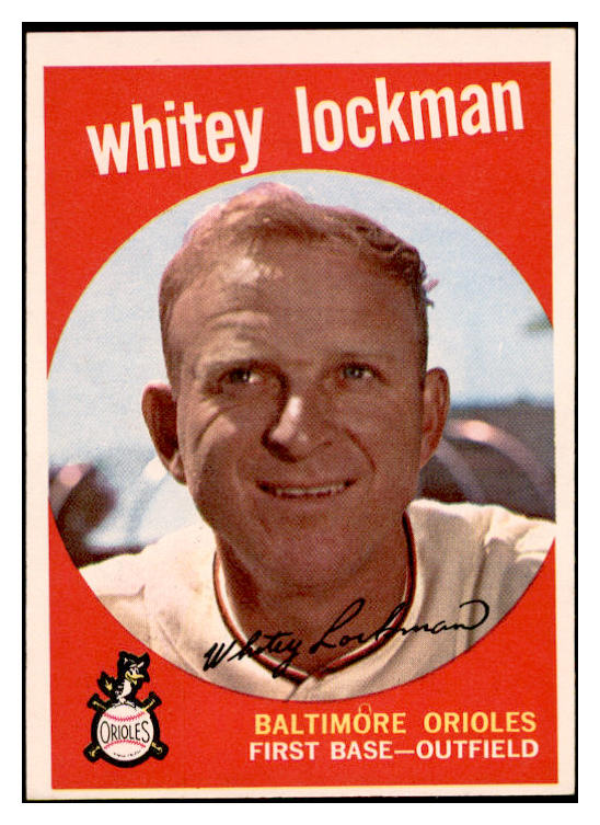 1959 Topps Baseball #411 Whitey Lockman Orioles EX-MT 536252