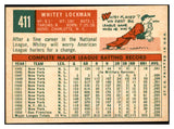 1959 Topps Baseball #411 Whitey Lockman Orioles EX-MT 536252