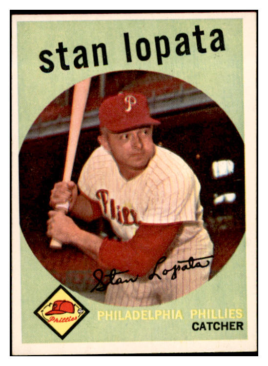 1959 Topps Baseball #412 Stan Lopata Phillies EX-MT 536253