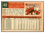 1959 Topps Baseball #412 Stan Lopata Phillies EX-MT 536253