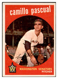 1959 Topps Baseball #413 Camilo Pascual Senators EX-MT 536254