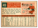 1959 Topps Baseball #413 Camilo Pascual Senators EX-MT 536254