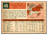 1959 Topps Baseball #416 Haywood Sullivan Red Sox EX-MT 536255