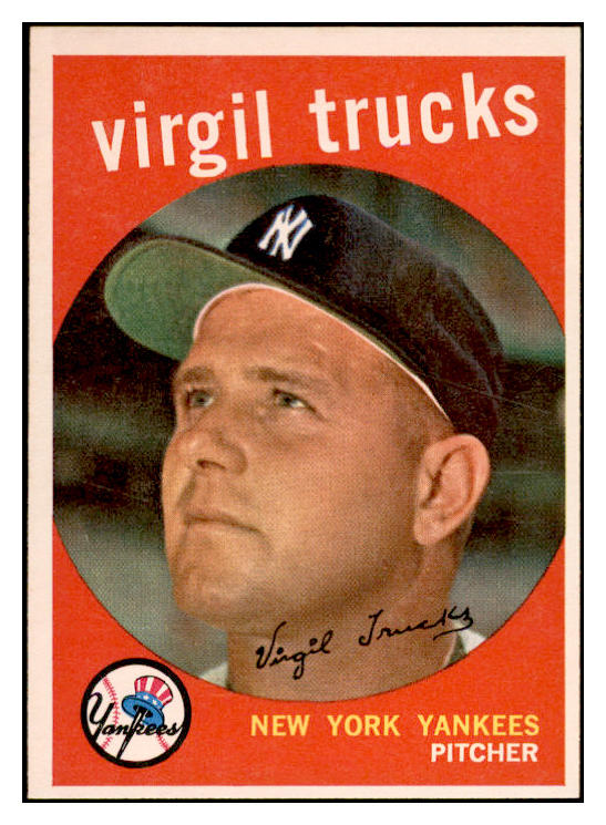 1959 Topps Baseball #417 Virgil Trucks Yankees EX-MT 536256