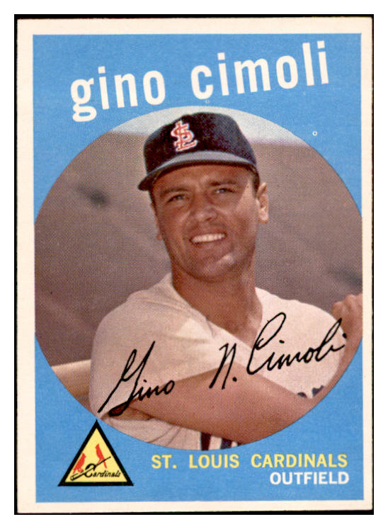 1959 Topps Baseball #418 Gino Cimoli Cardinals EX-MT 536257