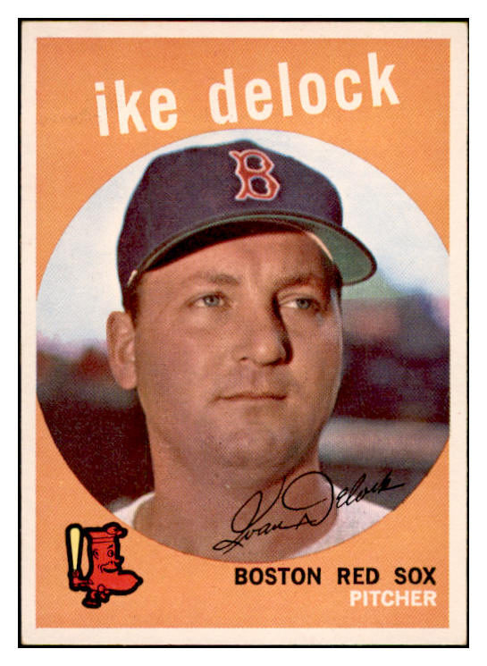 1959 Topps Baseball #437 Ike Delock Red Sox EX-MT 536266