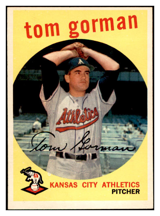 1959 Topps Baseball #449 Tom Gorman A's EX-MT 536270