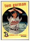 1959 Topps Baseball #449 Tom Gorman A's EX-MT 536270