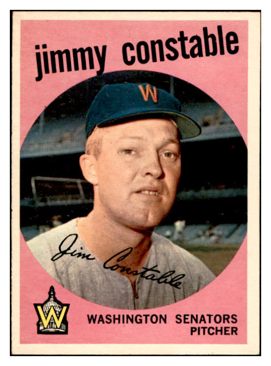 1959 Topps Baseball #451 Jimmy Constable Senators EX-MT 536271