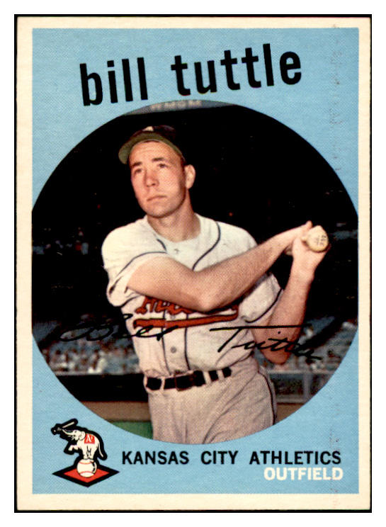 1959 Topps Baseball #459 Bill Tuttle A's EX-MT 536274