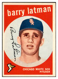 1959 Topps Baseball #477 Barry Latman White Sox EX-MT 536275