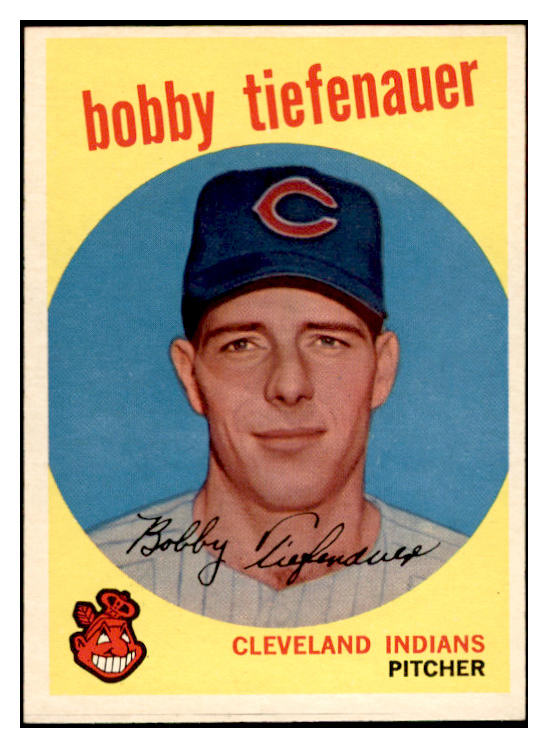 1959 Topps Baseball #501 Bobby Tiefenauer Indians EX-MT 536283