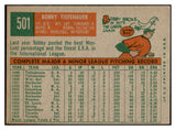 1959 Topps Baseball #501 Bobby Tiefenauer Indians EX-MT 536283