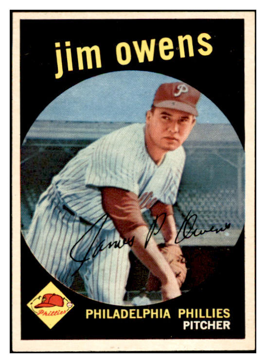 1959 Topps Baseball #503 Jim Owens Phillies EX-MT 536284