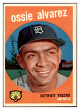 1959 Topps Baseball #504 Ossie Alvarez Tigers EX-MT 536285