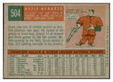 1959 Topps Baseball #504 Ossie Alvarez Tigers EX-MT 536285