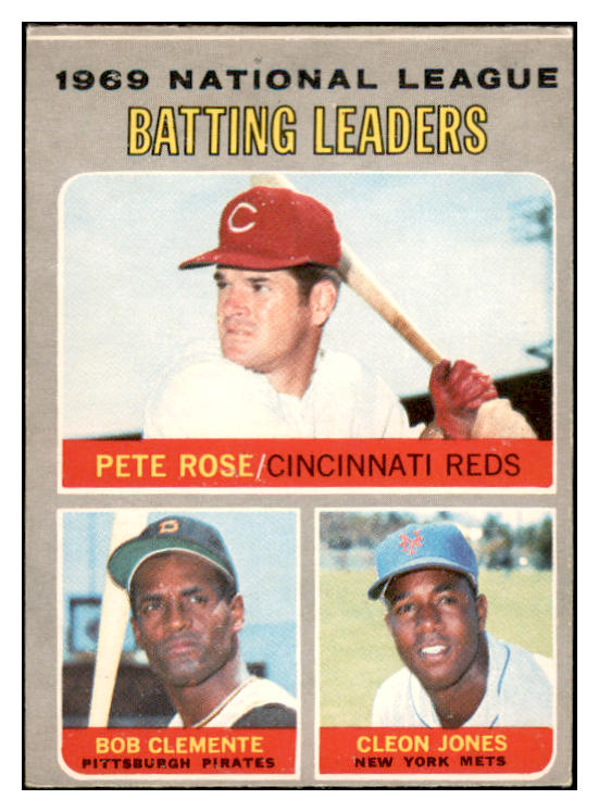 1970 O Pee Chee #061 N.L. Batting Leaders Clemente VG-EX 536289