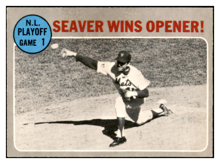 1970 O Pee Chee #195 N.L. Play Offs Game 1 Seaver EX-MT 536293