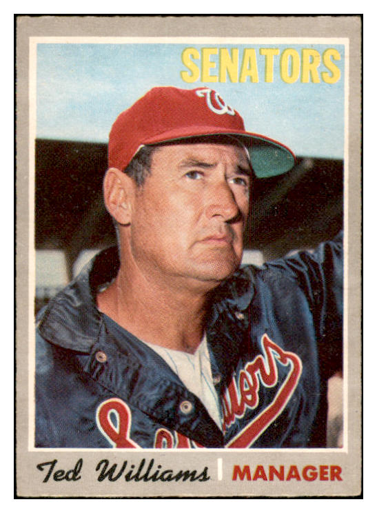 1970 O Pee Chee #211 Ted Williams Senators EX 536294