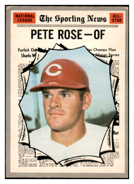 1970 O Pee Chee #458 Pete Rose A.S. Reds VG-EX 536298