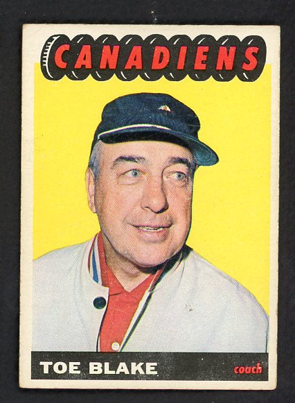1965 Topps Hockey #001 Toe Blake Canadiens VG-EX 536308
