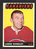 1965 Topps Hockey #002 Gump Worsley Canadiens EX 536309